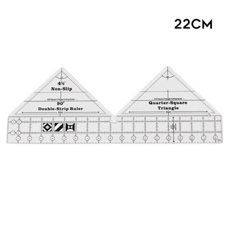 Sylinjal Quiltningsmall Symaskinlinjal Måttmall 90°