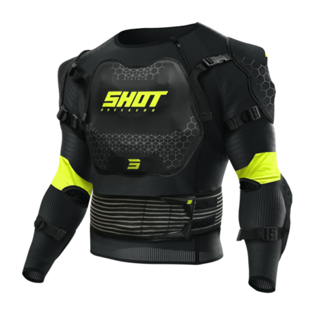 Motocross Schutzweste Shot Optimal 2.0 Schwarz-Neon-Gelb L