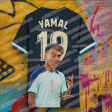 Ny spansk fotbollsstjärna Lamine Yamal Fan Limited Collection Minnes Sporttröja Utomhus Sport Komfort T-shirt