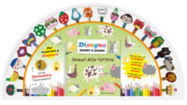 Animali della fattoria. Disegna passo a passo. Ediz. a spirale. Con gadget Damien Toll