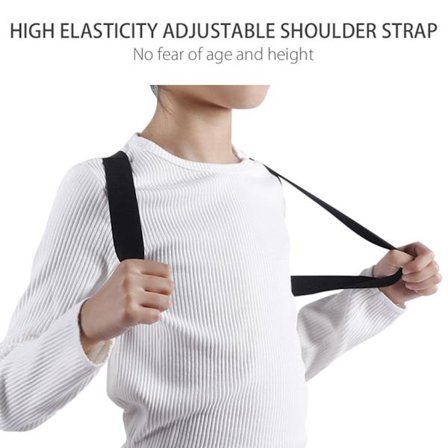 Smart Posture Corrector 5‐50 Grader Justerbar Holdningstrener med Smart Sensor Vibrasjonspåminnelse Ryggrettingsstøtte