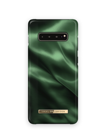 Unisex Hülle, Galaxy S10+ Emerald Satin Handyhülle