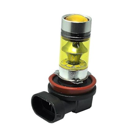 2st/ set H11 Led 12v H8 100w Billjus High Power Dimljus 2835 Bil Gul Driving Bulb Universal