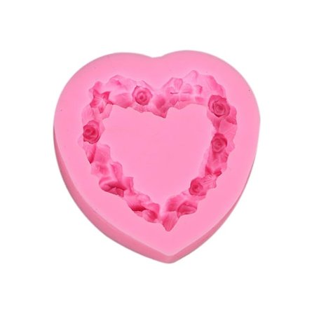 Valentinsdag Kærlighedskrans Silikone Fondant Kage Chokolade Q