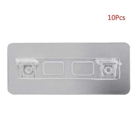 10 st Hyllstöd Självhäftande Peggar Garderob Skåp Hyllstöd Clips Självhäftande Peggar Ingen Stansning för Garderob