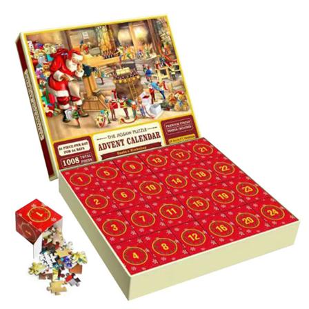 Julepuslespill (1), 1008 Julekalender, Puslespill, 24 dager med julepuslespill