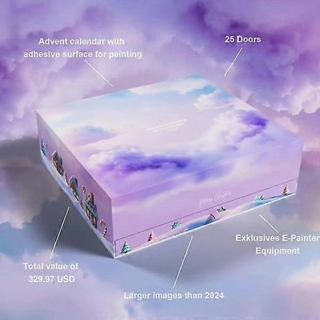 2025 XXL Diamantmaleri Julekalender