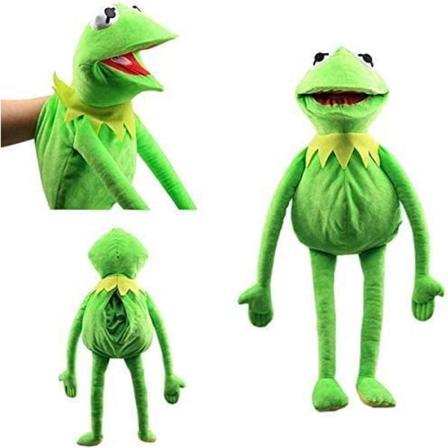 Kermit the Frog Puppet, 60 cm Sammakko Pehmolelu, pehmeät täytetyt eläinnäyttelylelut, Sammakko Käsinukke Lahja lapsille Vauva xZ