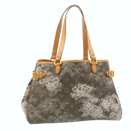 Louis Vuitton Vintage, Pre-owned Batignolles Horizontal Bag Bruin, Dames, Maat:ONE Size,leer
