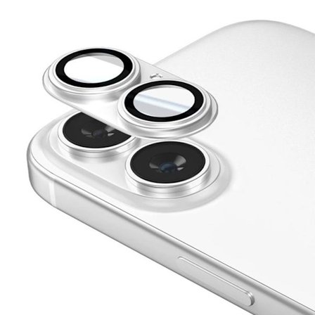 Linskydd till iPhone 16 - Silver