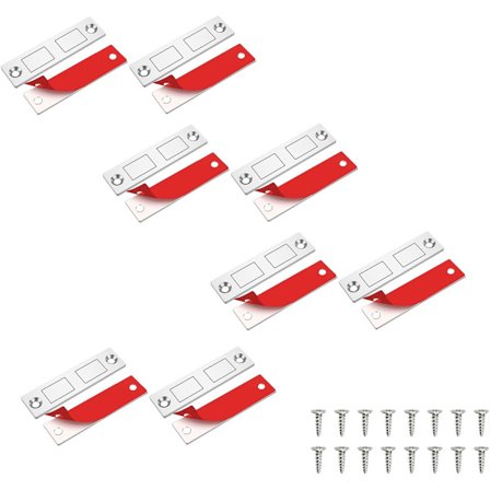 8 stk. Sæt Garderobeskab Dør Magneter Magnetiske Dørstop Magnetiske Spænder Magnetiske Dørlukkere Dørstop Dørlås Magneter Skabsmagneter