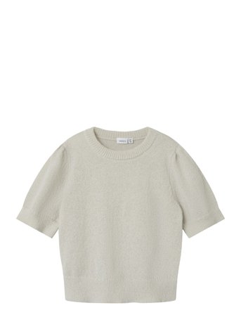 Nkfbabeth 2/4 Sl Knit Tops Knitwear Pullovers Beige Name It
