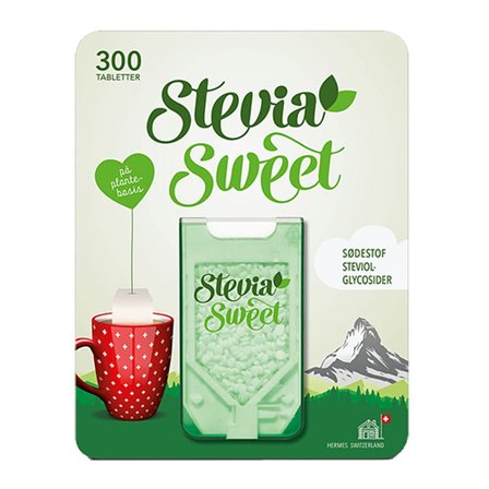 Hermesetas Hermesetas Stevia Sweet 300 tabl., Helse & Madvarer, Sukker & Sødemidler, Sødemidler