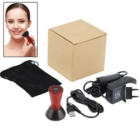Elektrisk Uppvärmd Bian Sten Gua Sha Massager Varm Kompress Kropp Fysioterapi Verktyg Rygg Ansiktsmassage Varm Moxibustion Guasha Verktyg~01683
