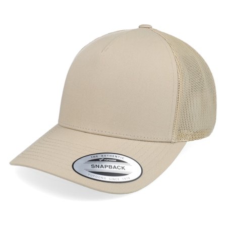 Yupoong - Beige trucker Casquette - Retro Khaki A-Frame Trucker @ Hatstore