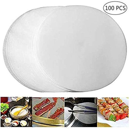 100 stycken 8 tums tårtpapper non-stick tårtform non-stick