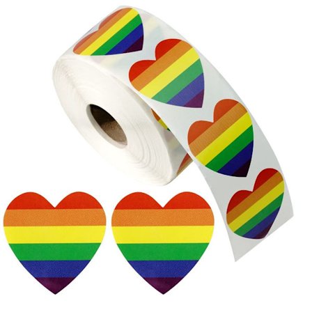 2 Rolls Rainbow Stickers Sticker Roll Roll Tape