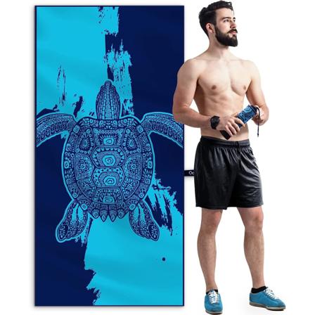 Mikrokuiturantapyyhe naisille ja miehille XL 200x100cm, nopeasti kuivuva suuri hiekkaa hylkivä mikrokuitupyyhe