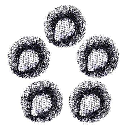 5 stk. balletstrømpebukser til børn, ballerina-net, hårnet, ballerina-hårnet, sort