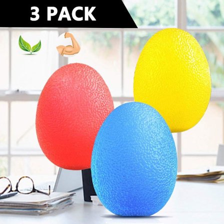 Håndtræningsbolde Håndtræning Fingertræning Æg Greb Bolde 3 Styk 30-60lb Klatrebolde