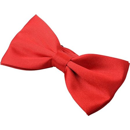 Herresløjfe til bryllupsfest - Ensfarvet justerbar smoking-sløjfe, forbundet silkesløjfe