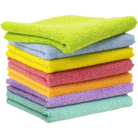 Pakke med 30 x 30 cm Premium Mikrofiberklude, Superabsorberende og Vaskbare, Bilrengøringsklude, Perfekt til Køkken og Hjem, Syv Farver