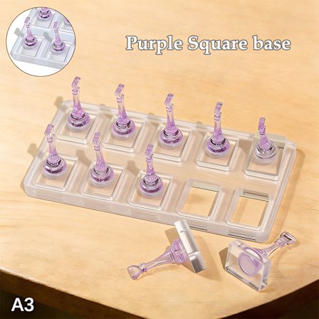 Neglekunst Display Stand Ikke-Magnetisk Negleholder Til Bærbar Akryl