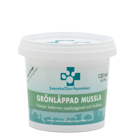 Svenska DjurApoteket Grønlipet musling 120 tabletter