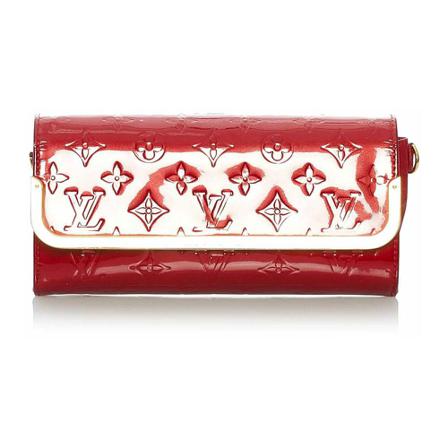Louis Vuitton Vintage Pre-owned Vernis Rossmore MM , Rood , Dames , Maat: ONE Size Vintage Tassen