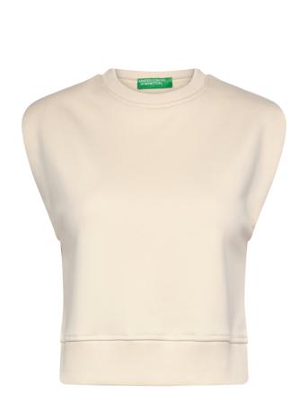 Sleeveless Sweater Beige United Colors Of Benetton