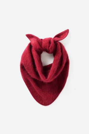 Soft Goat - Brushed Triangle scarf - Cashmere scarf - One Size - Dahlia