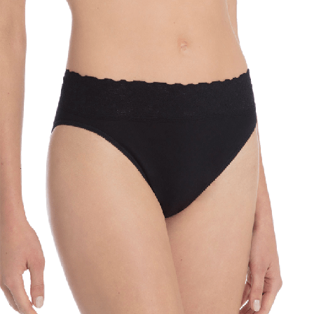 Calida Bomullstrosa Lycraspitze Slip 21901 Trosor Dam Svart XS