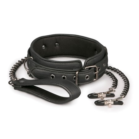 Easy Toys: Leather Collar & Nipple Chains