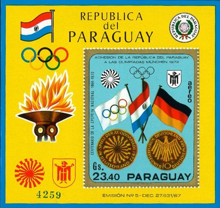 Paraguay 1970 - MICHEL Blok 140 - Miniark - Postfrisk