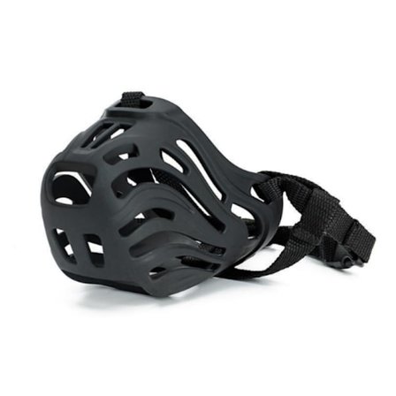 Mundkurv til hunde - Forebygger bid og gøen Sort