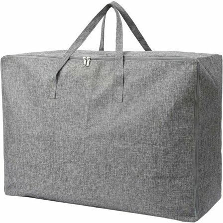 Ekstra stor opbevaringspose med lynlås og håndtag - robust, lugtfri