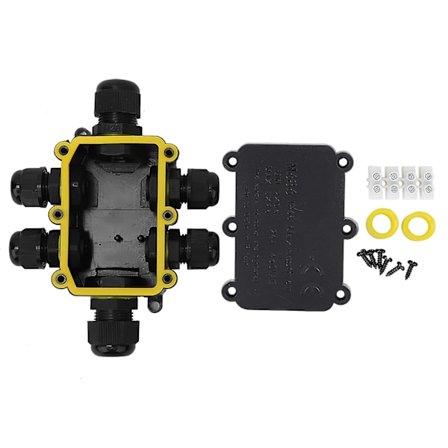 Plastik Samledåse IP68 T100 450VAC 24A UL94V-2 5m Ledningsforbindelse Under Vand