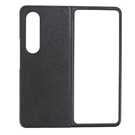 Samsung Galaxy Z Fold 4 PU-skinn Sammenleggbar Skjerm Telefon Deksel Svart Beskyttende Komfortabelt Mote Deksel