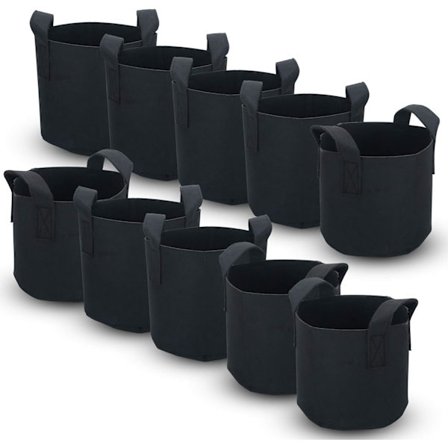 10-pack odlade väskor i non-woven tyg 26 liter - 7 gallon - 35 x 3