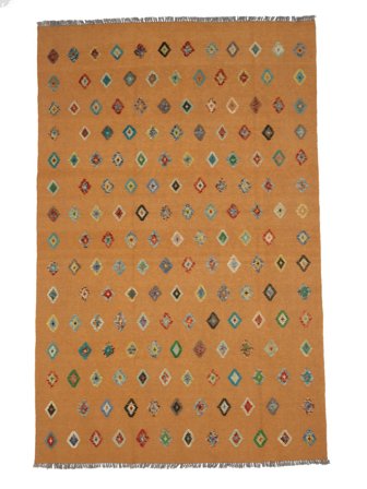 Kilim Nimbaft Rug Modern Brown (Wool, Afghanistan)