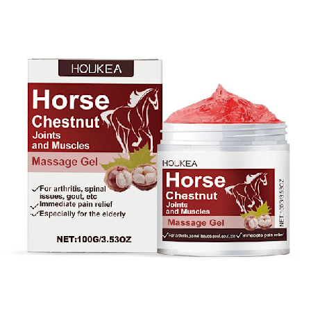 Hästkastanj Gelen för Leder & Muskler Massage 100g/3.53oz Smärtlindring G0O5