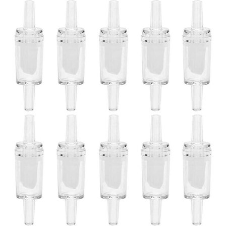 10 kpl akvaarion ilmapumpun takaiskuventtiilit Yhden suunnan takaiskuventtiili Akvaarion kalasäiliön happipumpun takaiskuventtiili (valkoinen), 