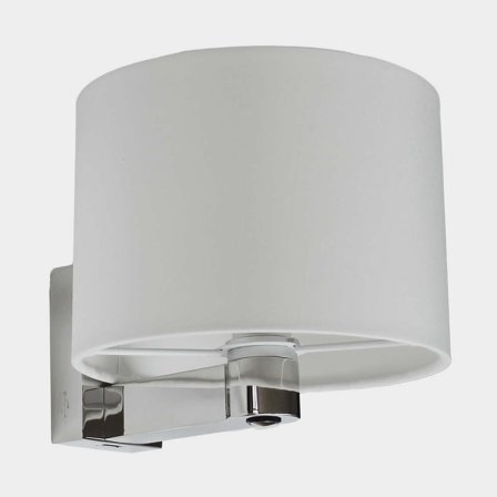 Skottlampa Casolux Wallis Large, rostfritt stål, LED, 10 - 30 V, 1.5 W, med USB-uttag + touch + rund skärm