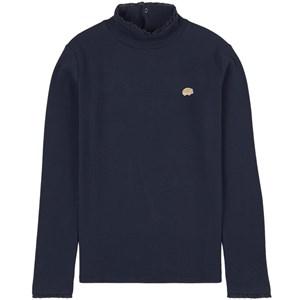 Tartine et Chocolat Ribbed T-shirt Navy 14 Years - Tops - 14 years - Navy - Mädchen