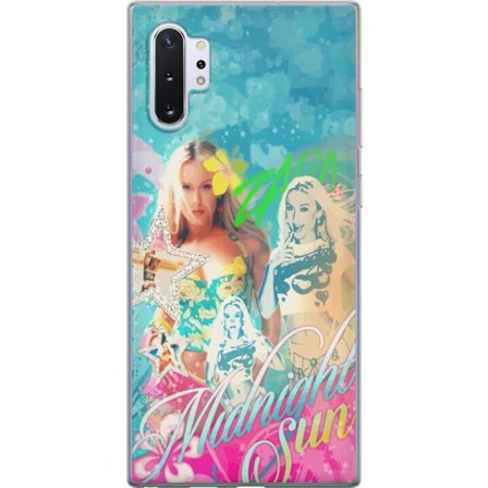 Yhteensopiva Puhelinkuori Samsung Galaxy Note10+ Seikkailumaailma Steve, Creeper ja eläimillä värikkäässä palikkagrafiikassa