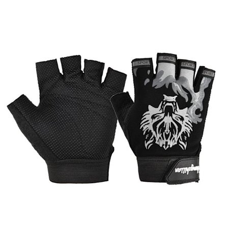 Børns sports halvfinger handsker, luffer, åndbar, skridsikker, stødsikker