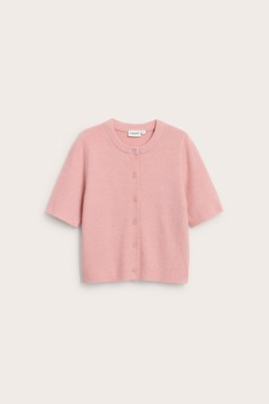 Kappahl | Kardigan z krótkimi rękawami Różowy XL | Różowy
