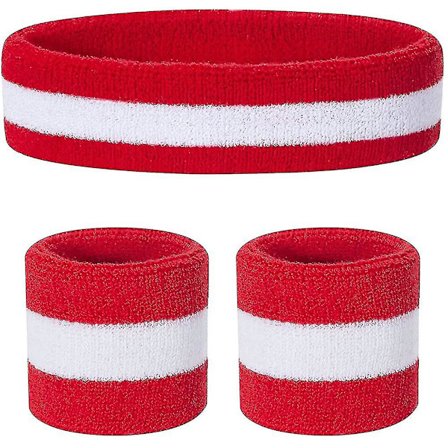 Lasten hikinauhat päänauha rannenauhasetti - urheilullinen puuvillainen hikinauha urheiluun