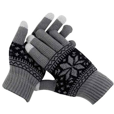 Pekskärmshandskar Dam Stickade Vantar för att Hålla Värmen 2-pack