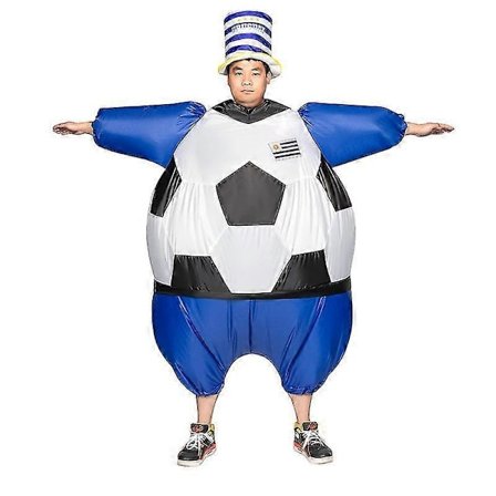 Fotball Oppblåsbar Bekledning Fotballkamp Landslag Oppblåsbare Klær Festival Party Maskotdrakt Halloween Cosplay Kostyme